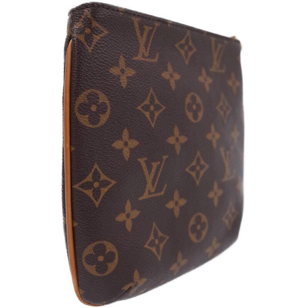 Louis Vuitton Bag Shoulder Monogram Brown Leather Partition